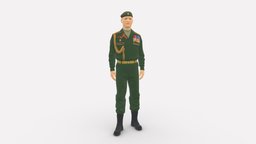 Man in russian military uniform 0896