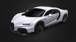 Bugatti Chiron Super Sport (low-poly)