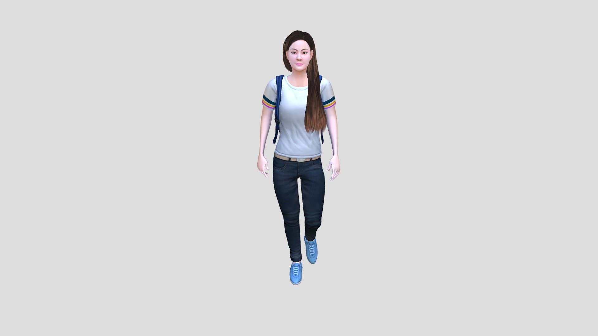 SSD2 KID GIRL 9 V3 3d model