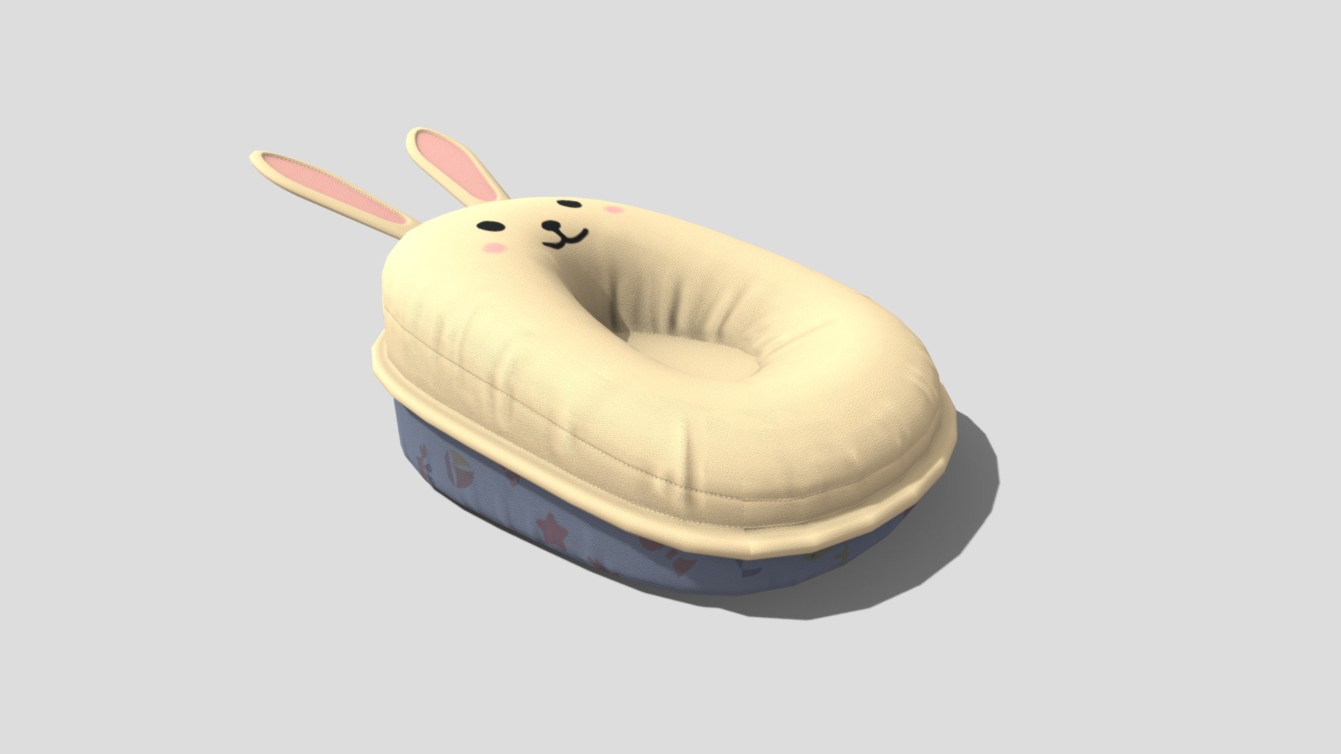 rabbit baby nursing pillow 3d model