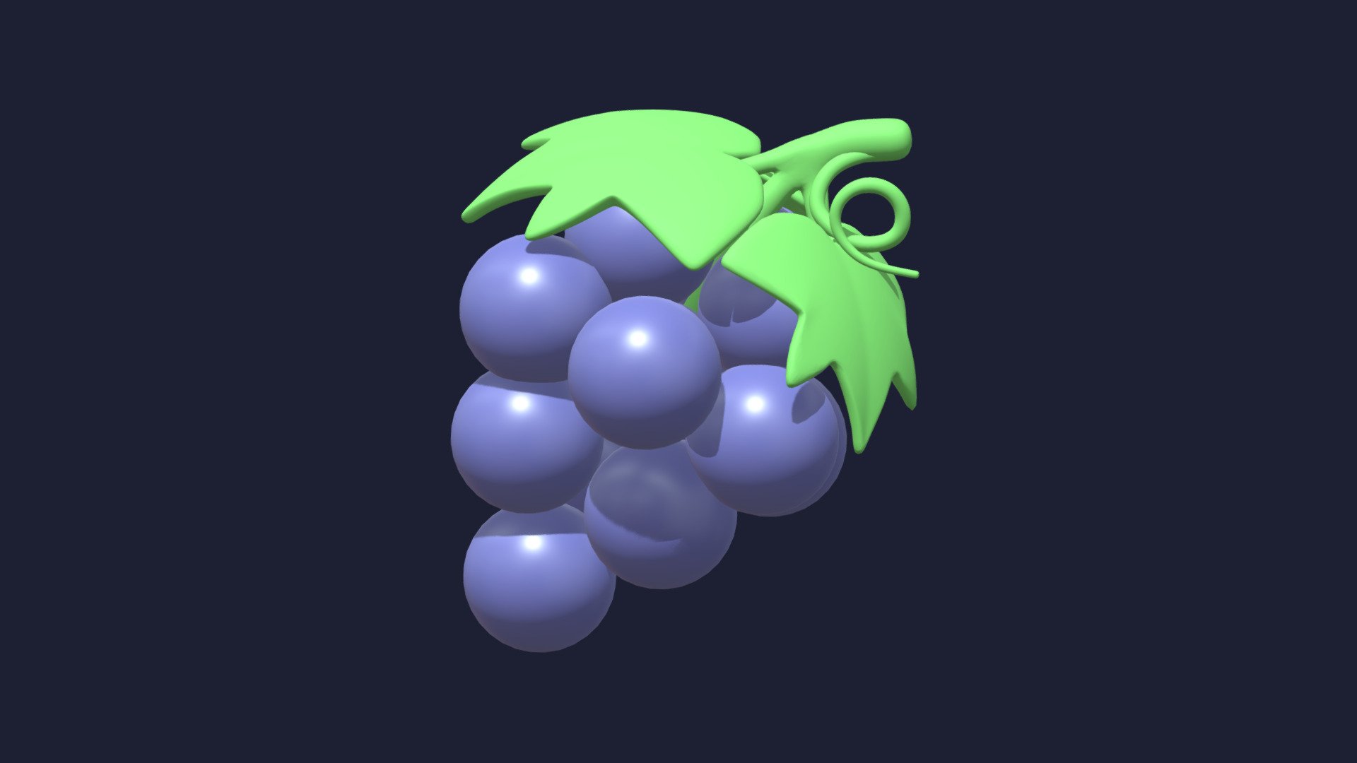 Grape Icon 3d model