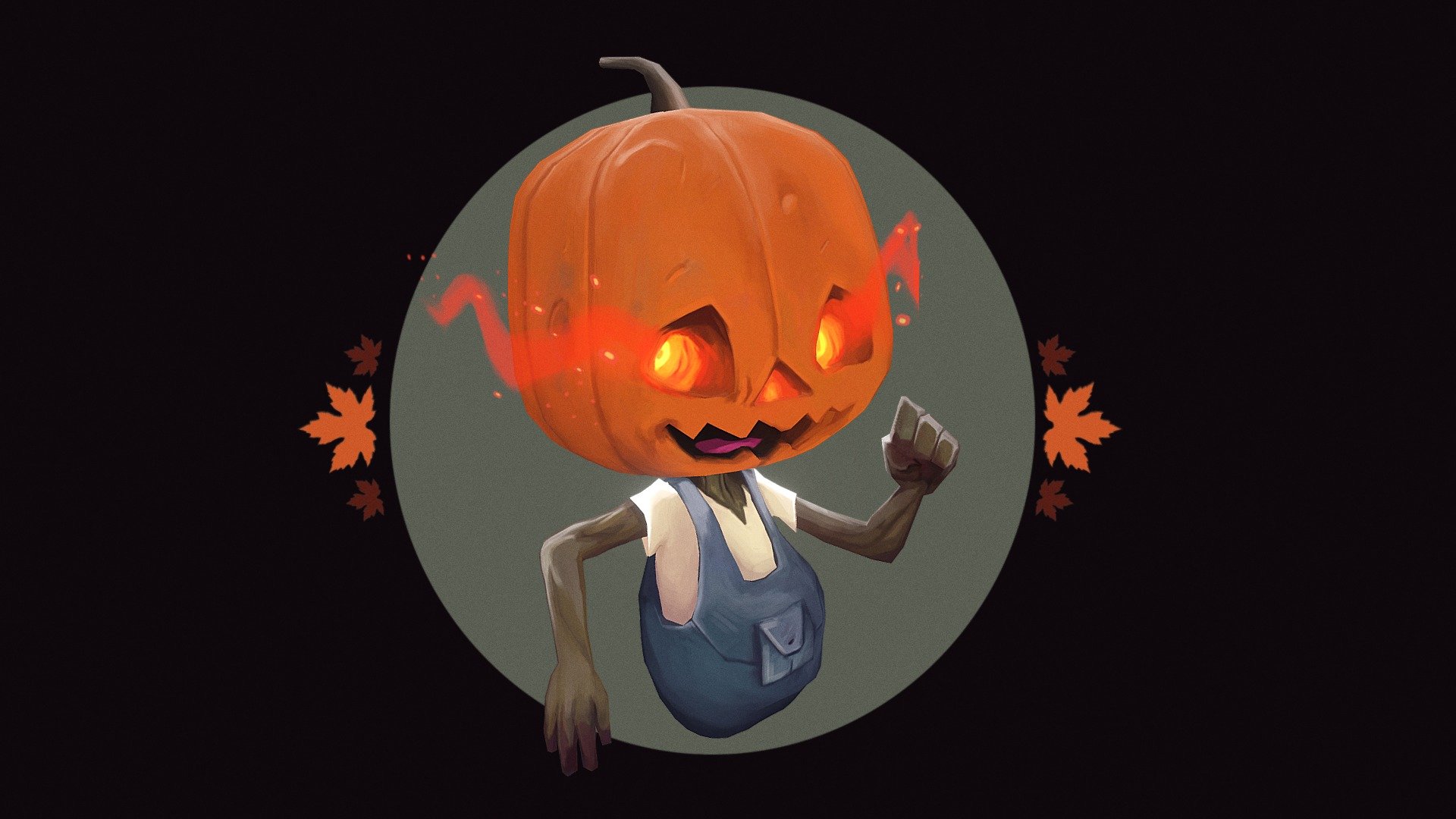 Spooky Pumpkin 3d model