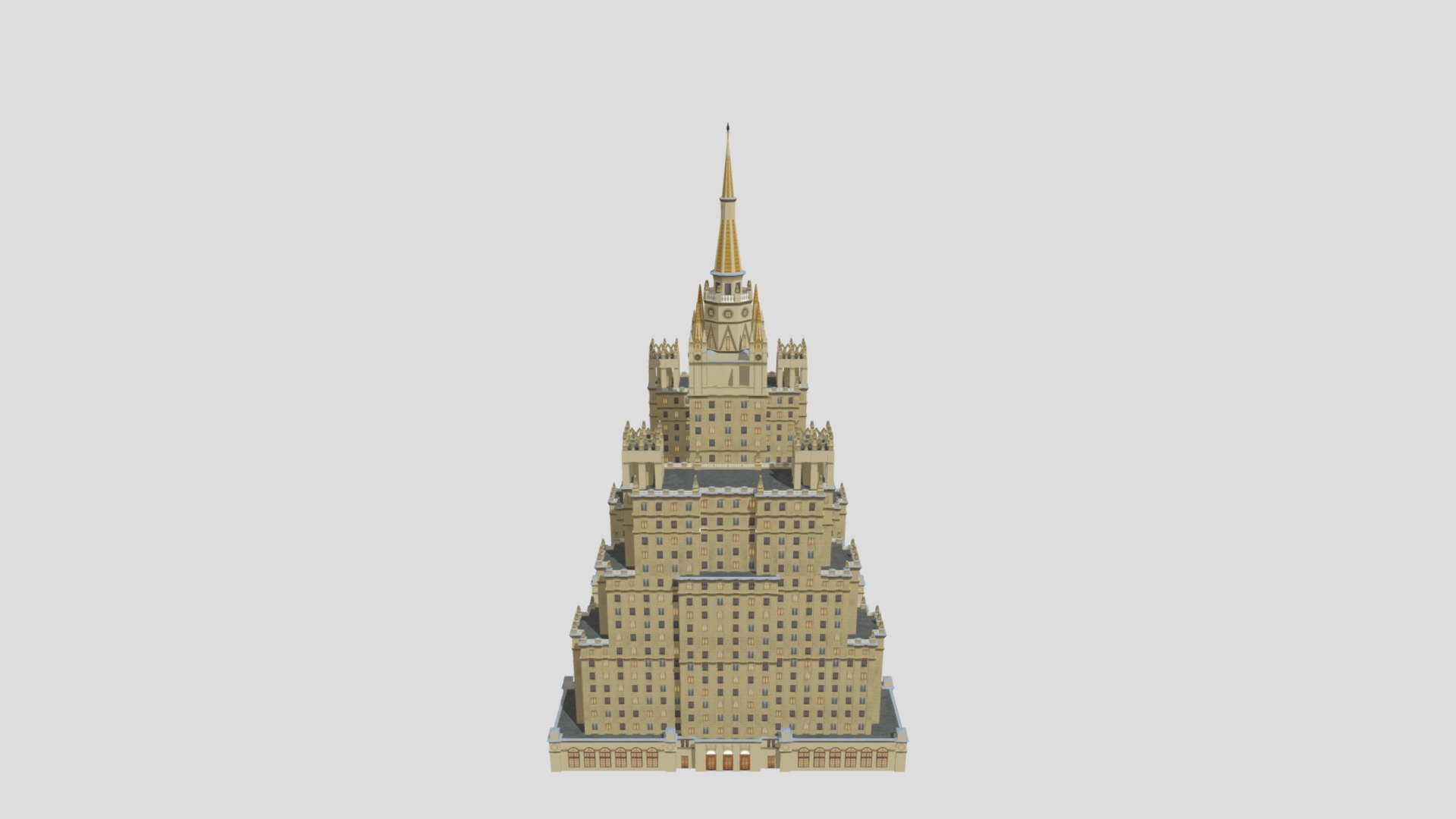 Kudrinskaya Square Building 3d model