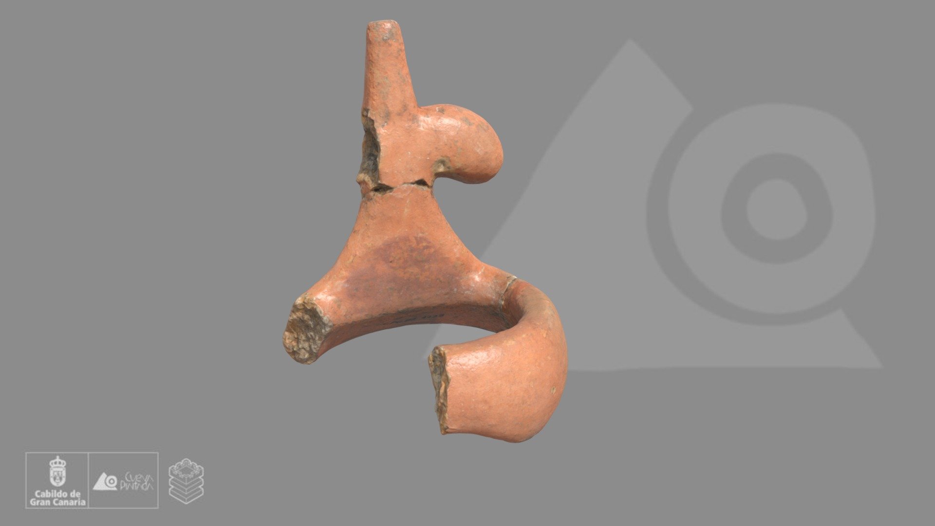 Figura humana de barro cocido 3d model