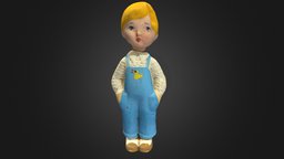 Old USSR Soviet Rubber Toy Child