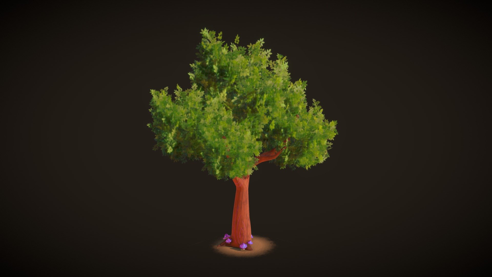 Glowing Tree 02 3d model