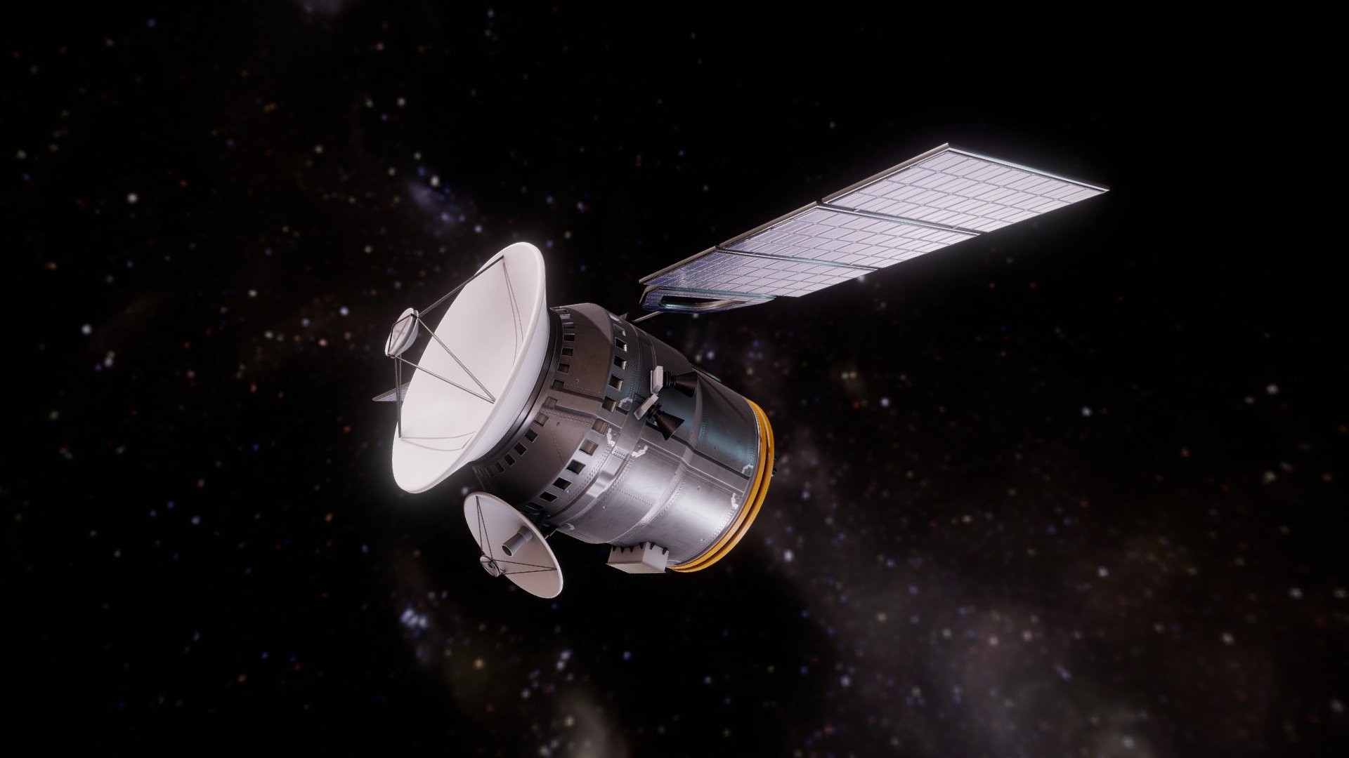 Communications Satellite 3d model