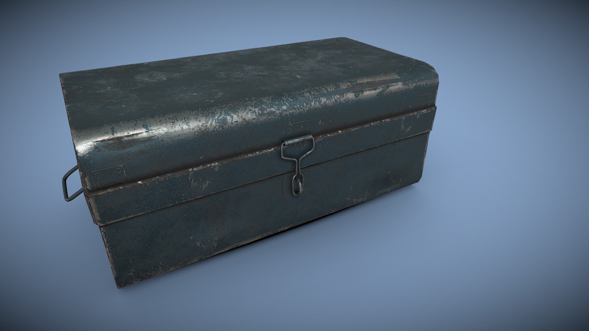 Iron trunk box 3d model