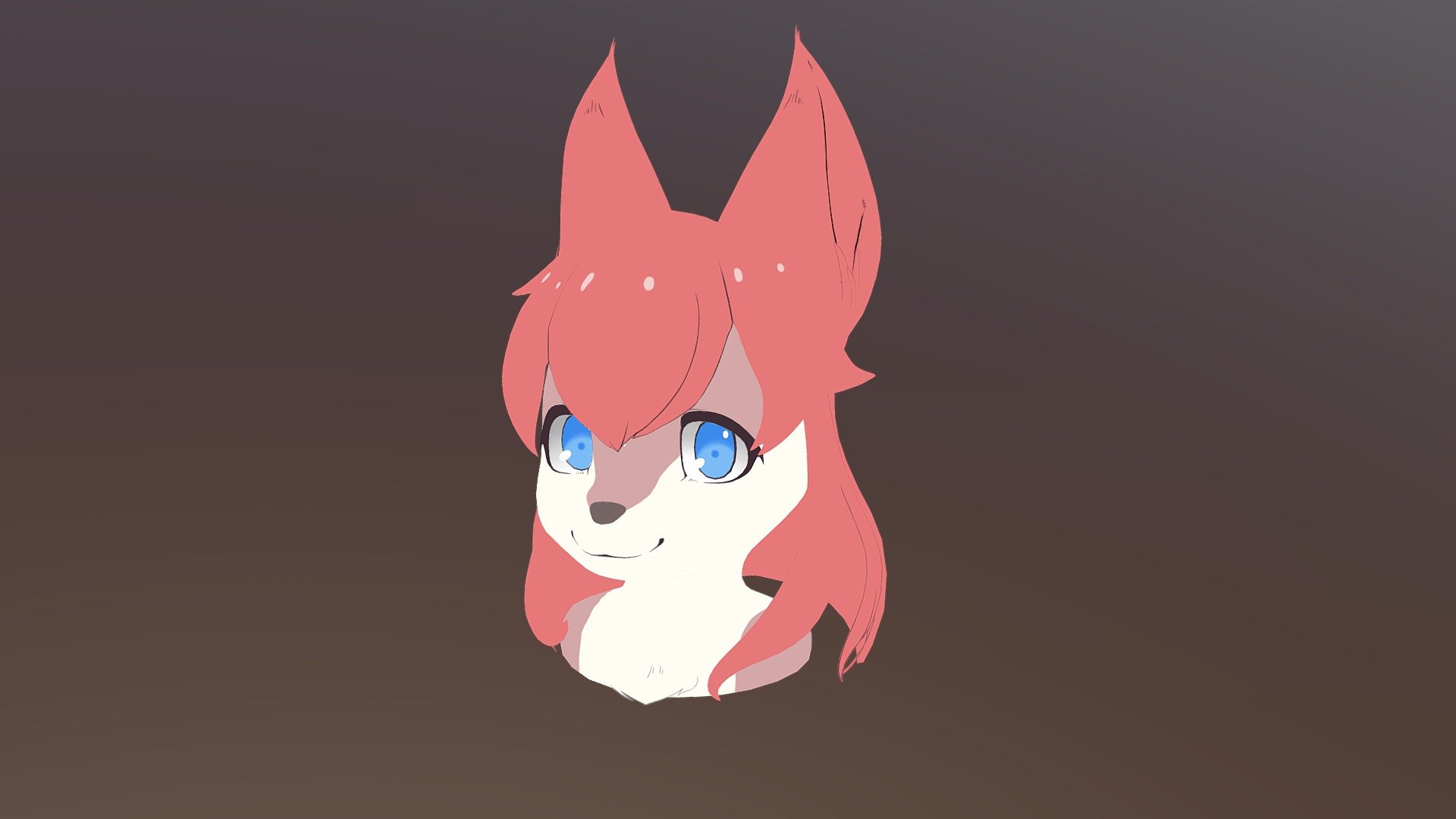 Furry Head 3d model