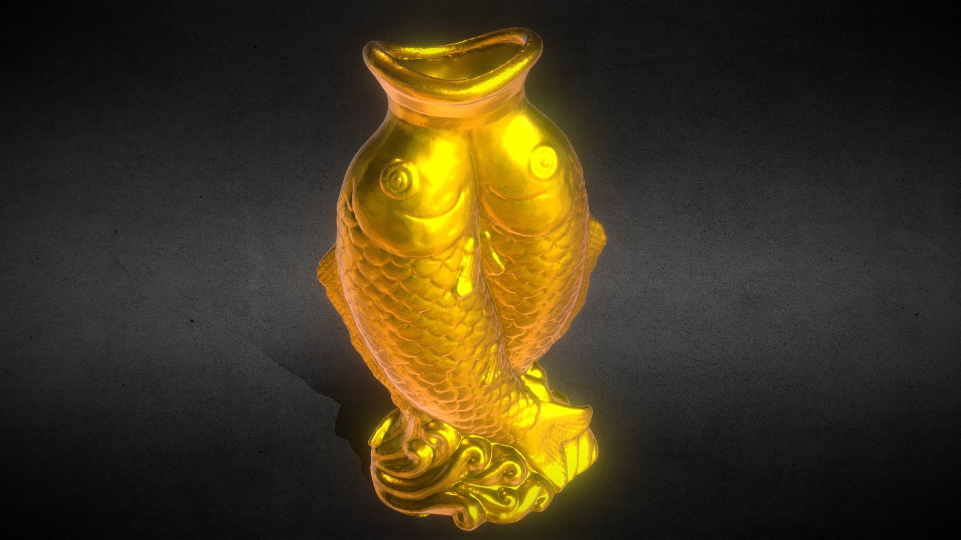 Fish Vase 3d model