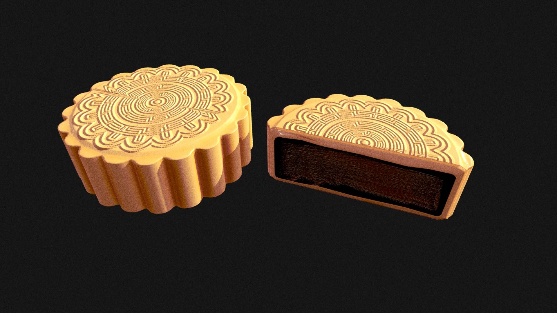 Mooncake 3d model