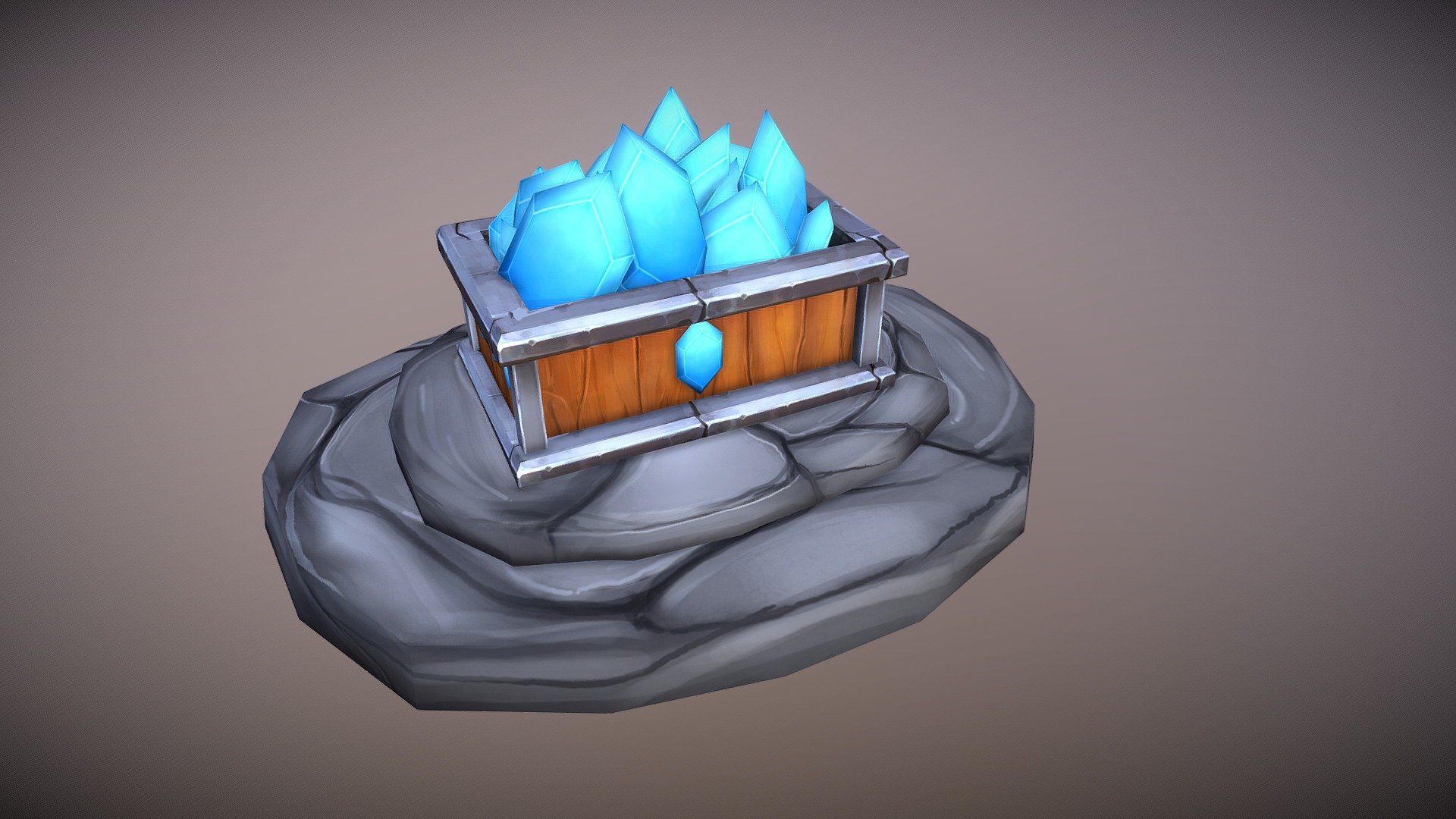 Blue Gems 3d model