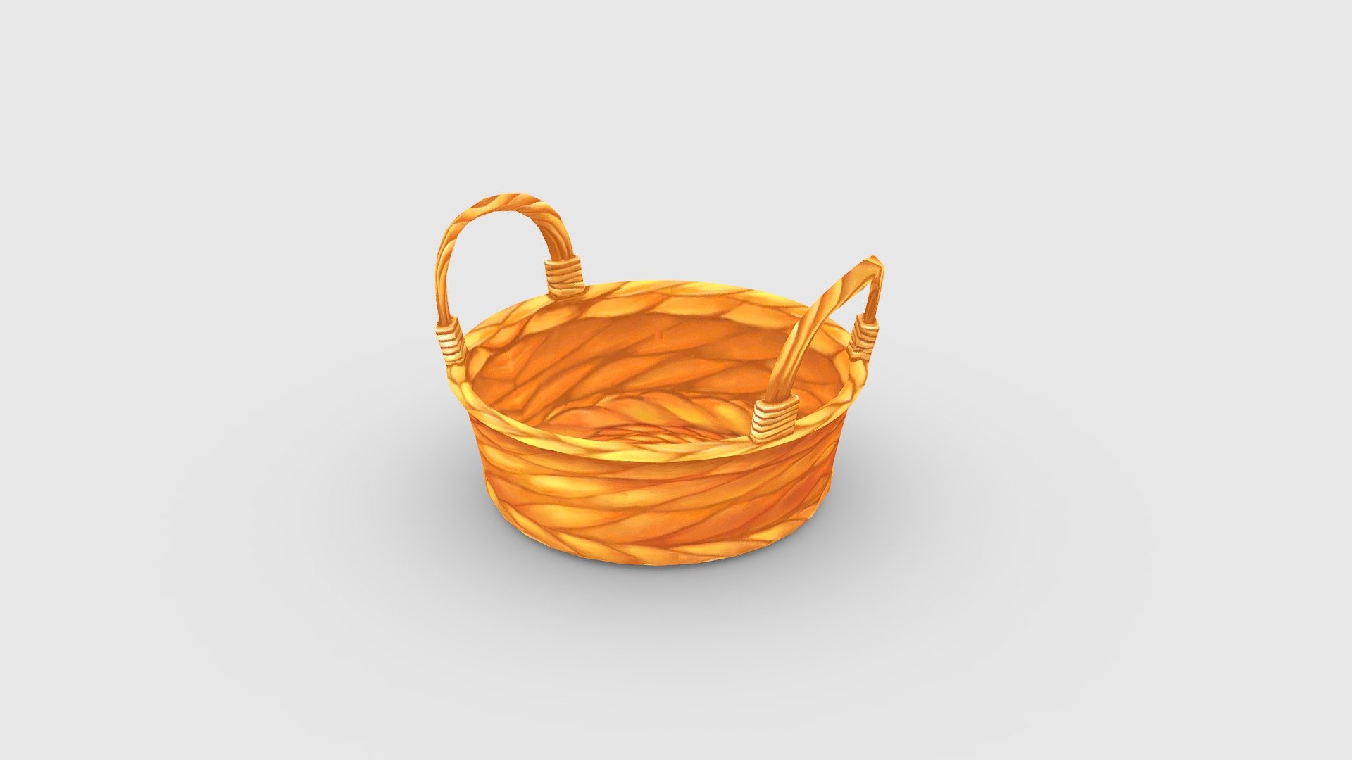 Cartoon vegetable basket 3d model