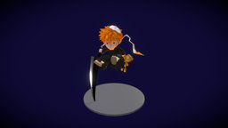 Ichigo LowPoly Chibi