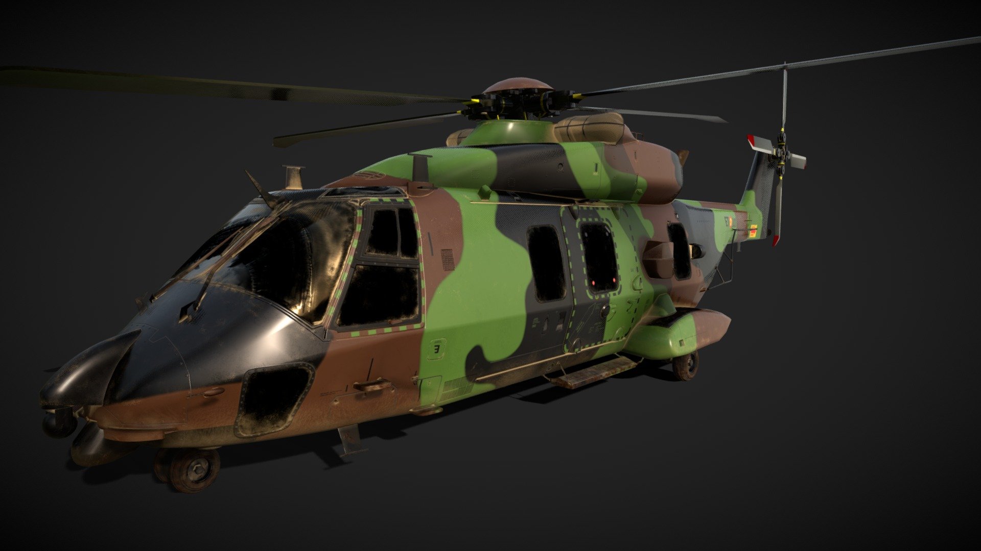 NH90 3d model