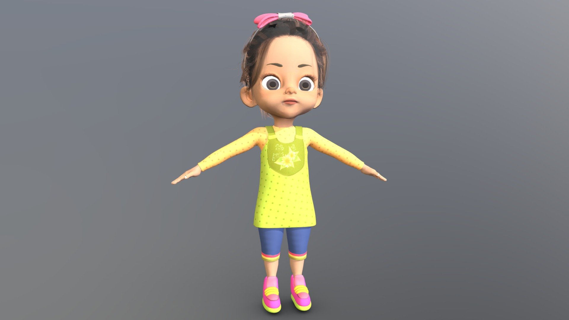 REBEKAH GIRL CHARACTER 3d model