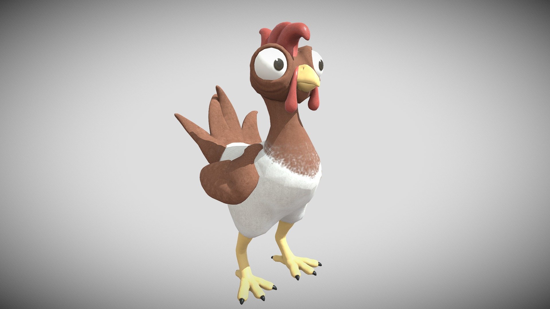 Chicken Character 3d model