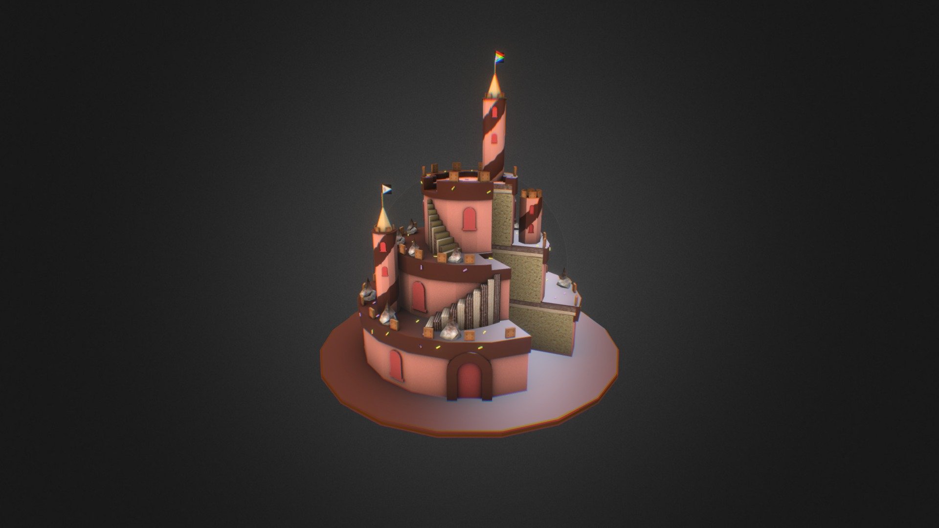 Cake Castle 3d model