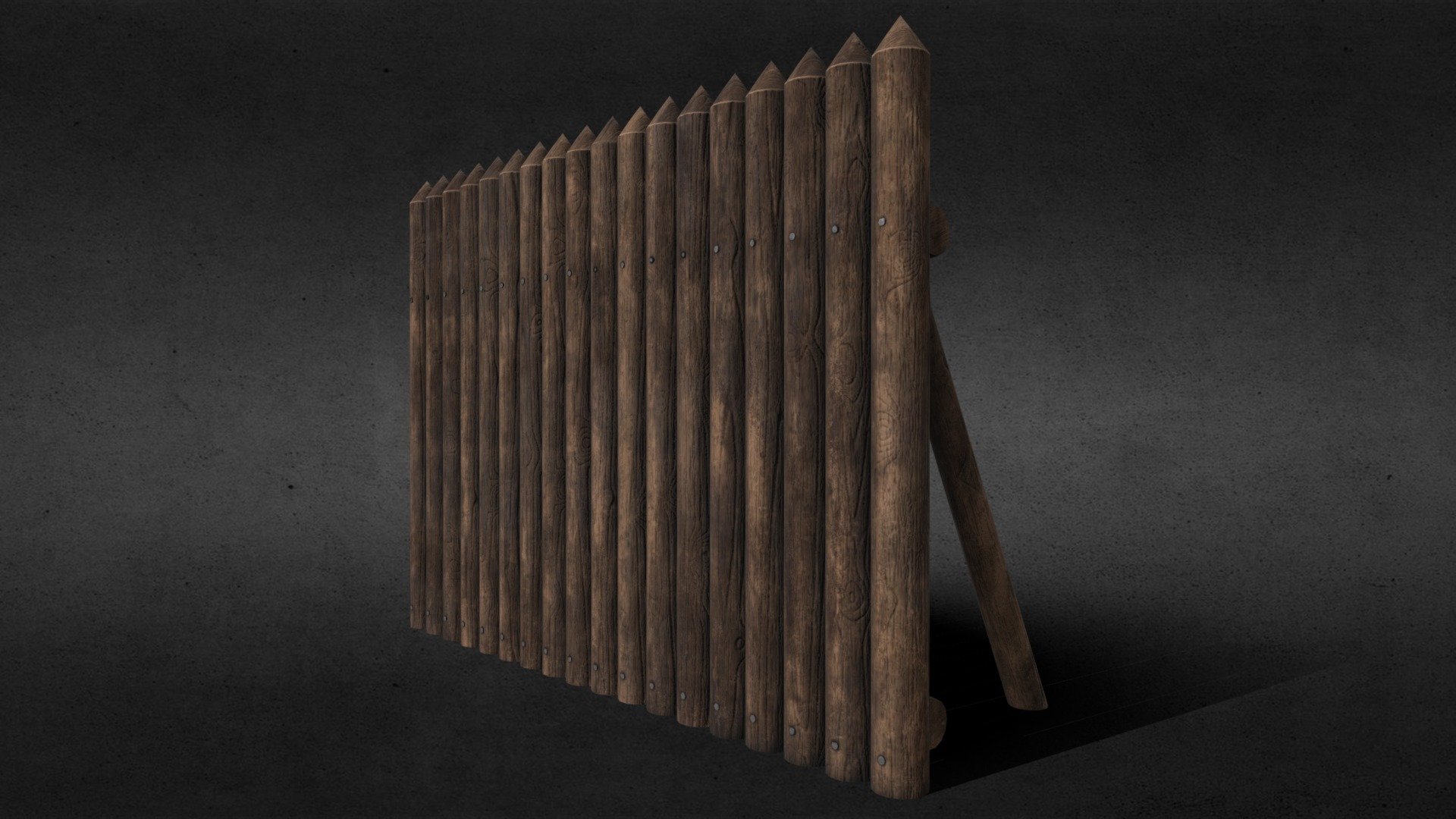 Wood Fence / Cerca de Madeira 3d model