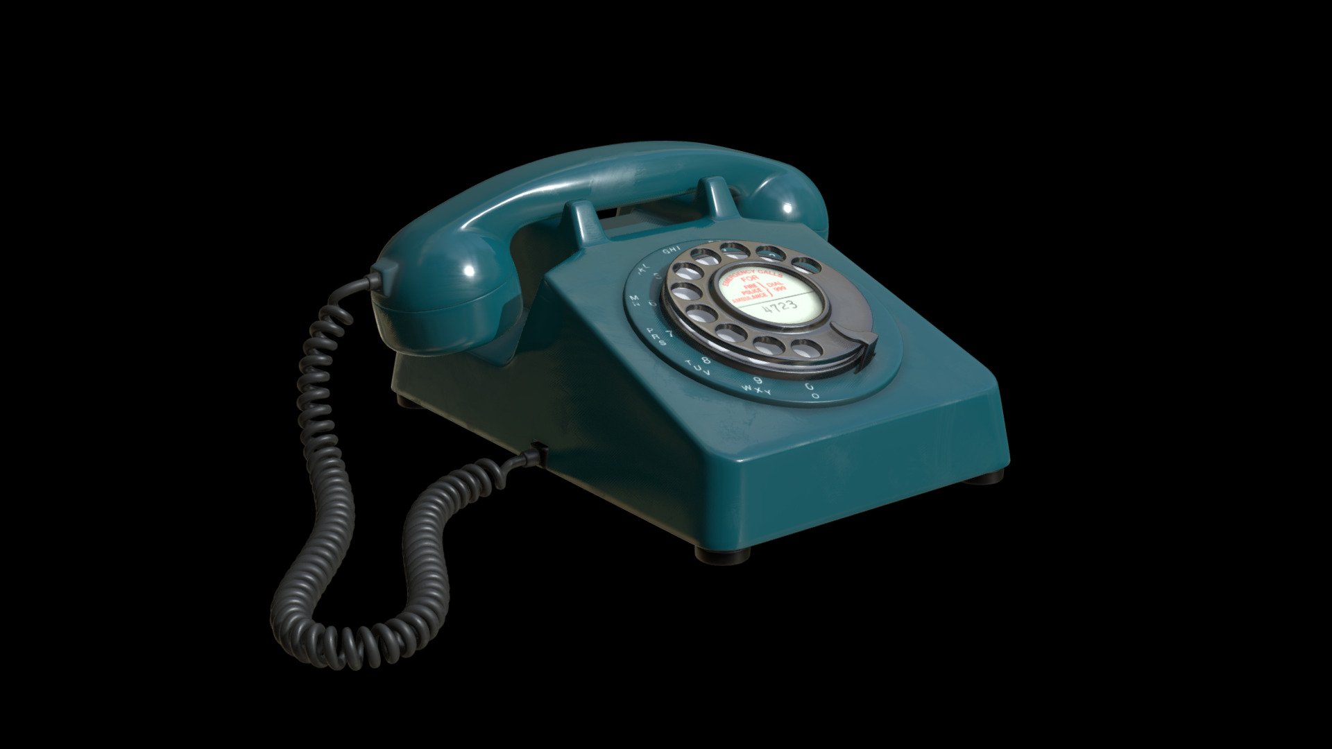 Rotary Phone 3d model