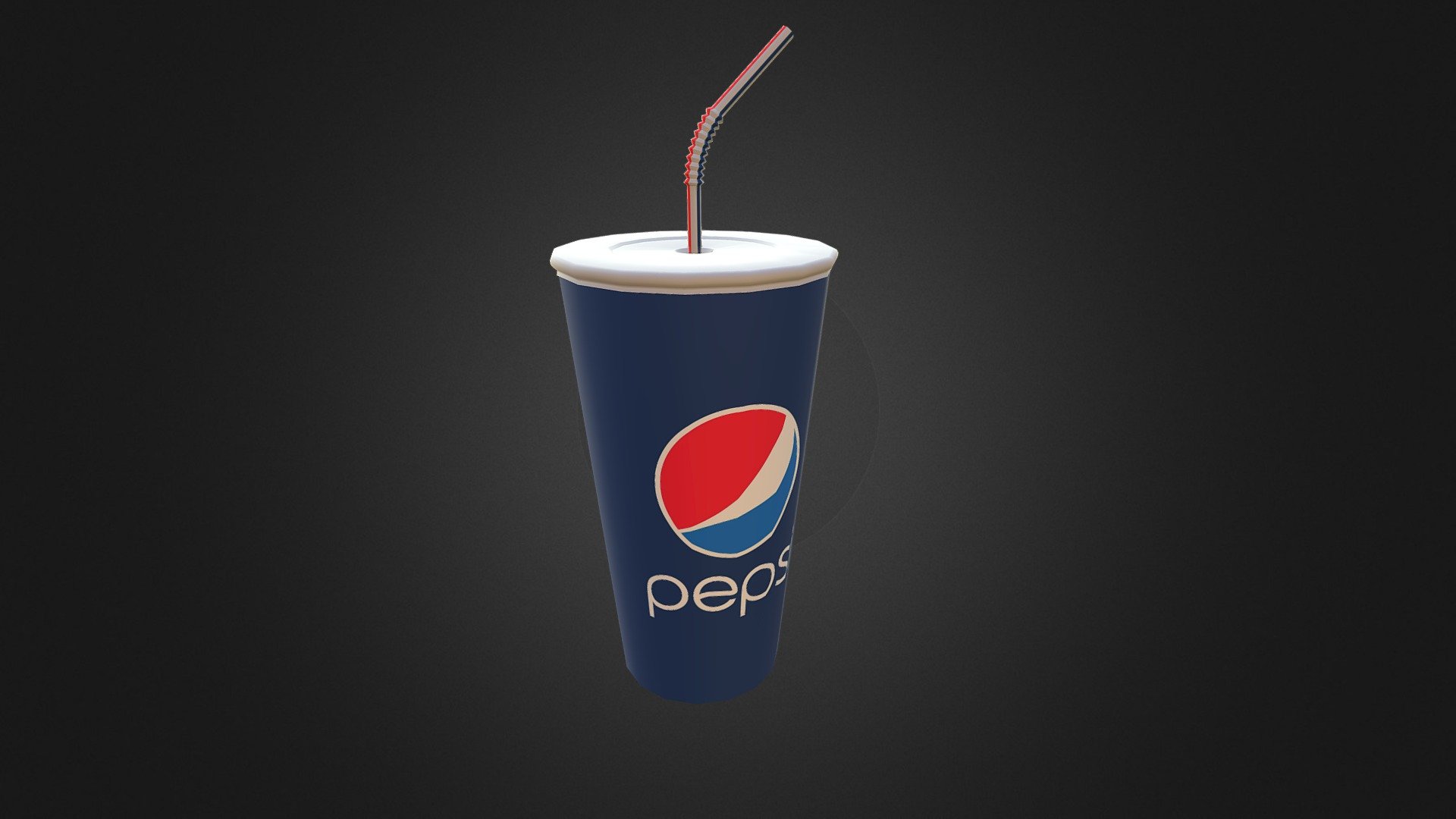 Pepsi Paper Cup 3d model