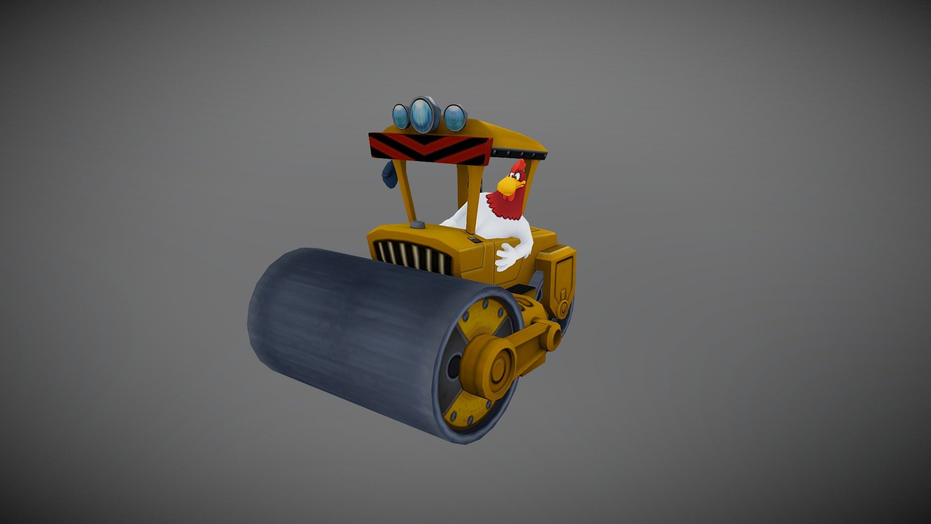 Foghorn Steamroller 3d model