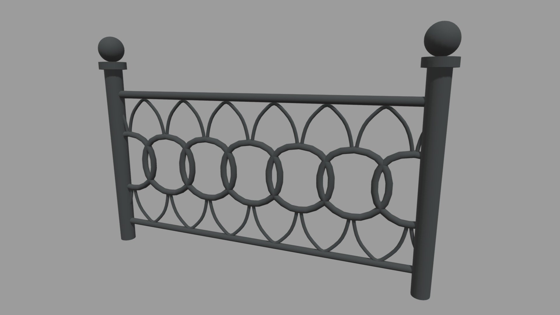 Fence 07 3d model