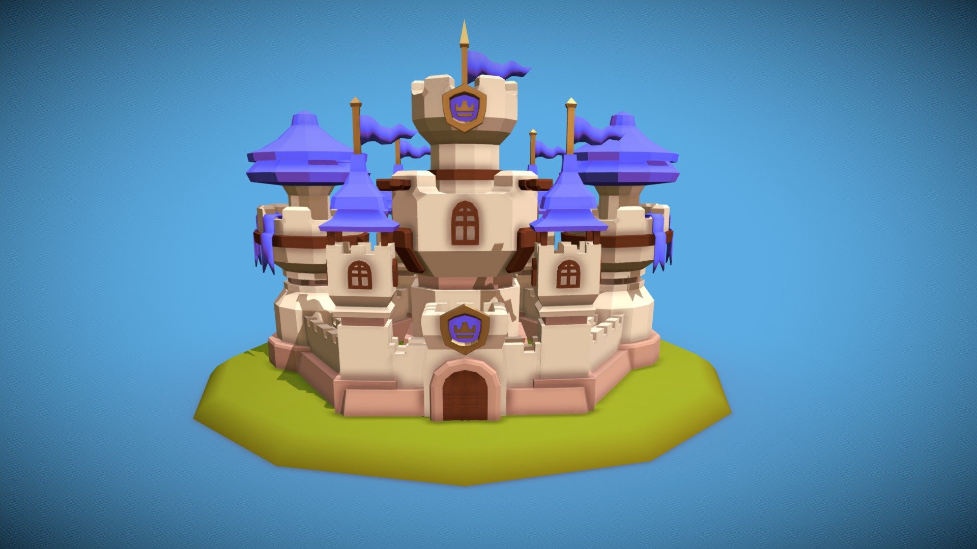 3December 2021 Day 19: Castle 3d model