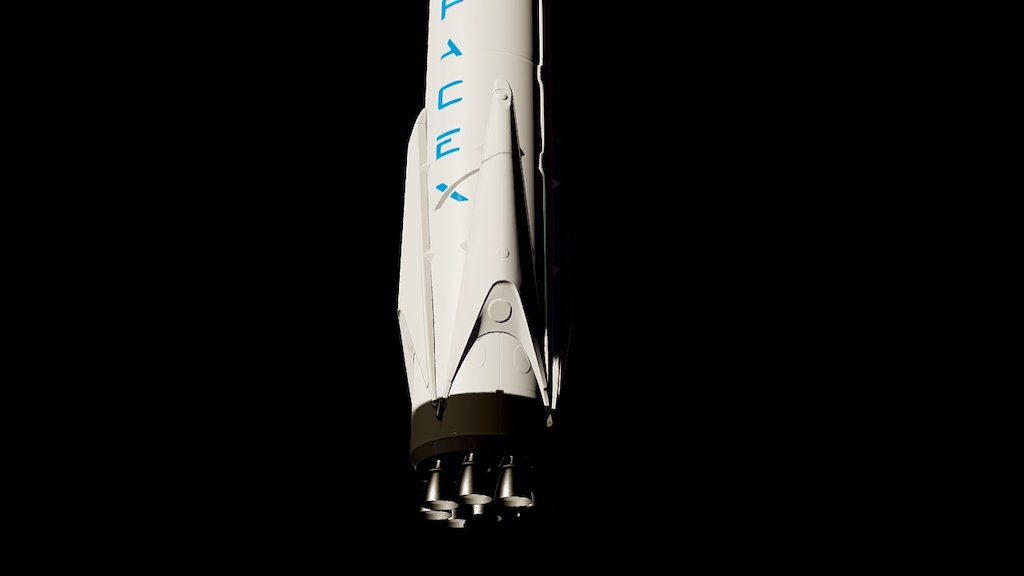 SpaceX Falcon 9 Block 4.5 3d model