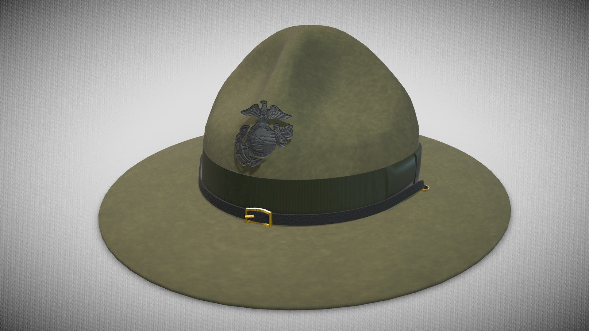 campaign Hat(USMC)💮📷 3d model