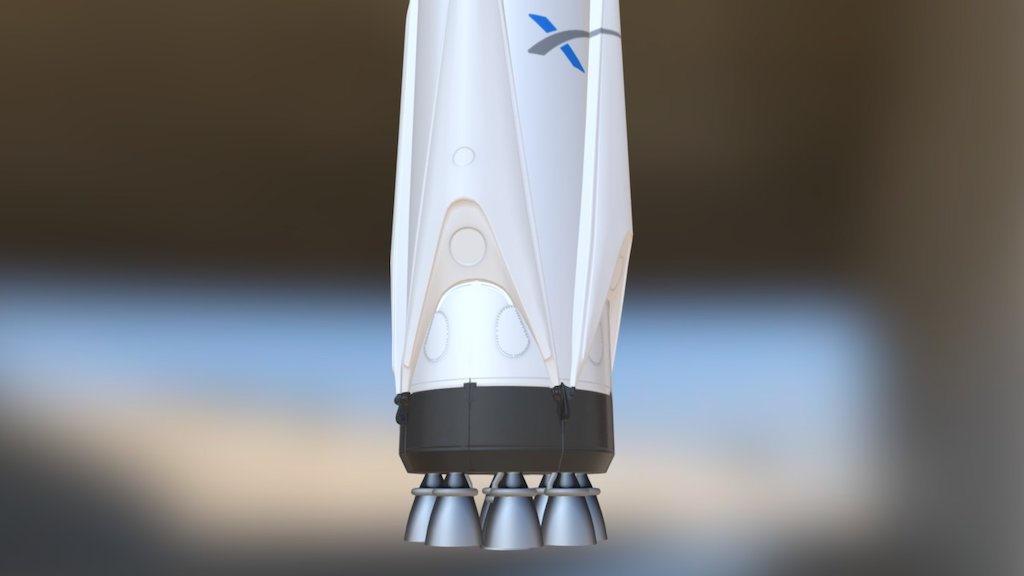 Falcon 9 v1.2 (WIP 2) 3d model