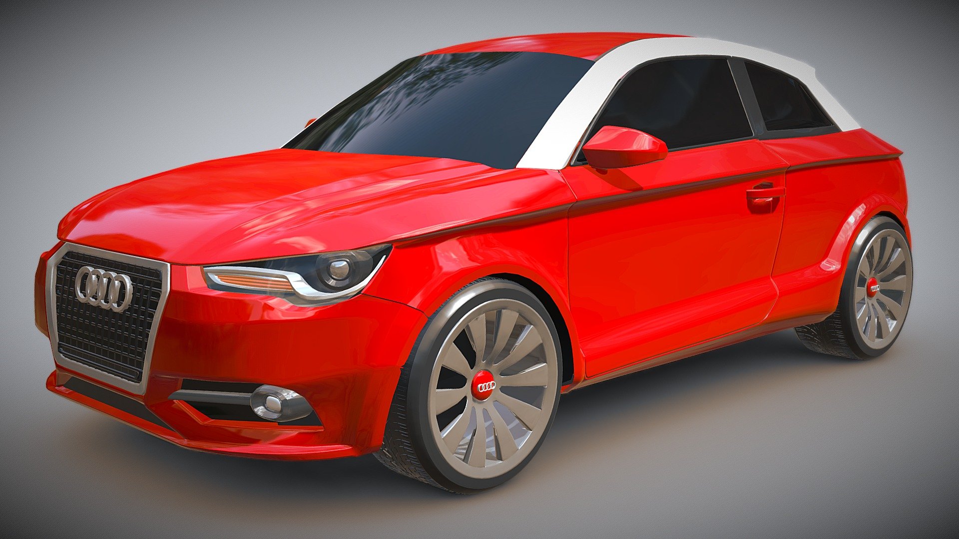 Audi A1 city car redesign 3d model