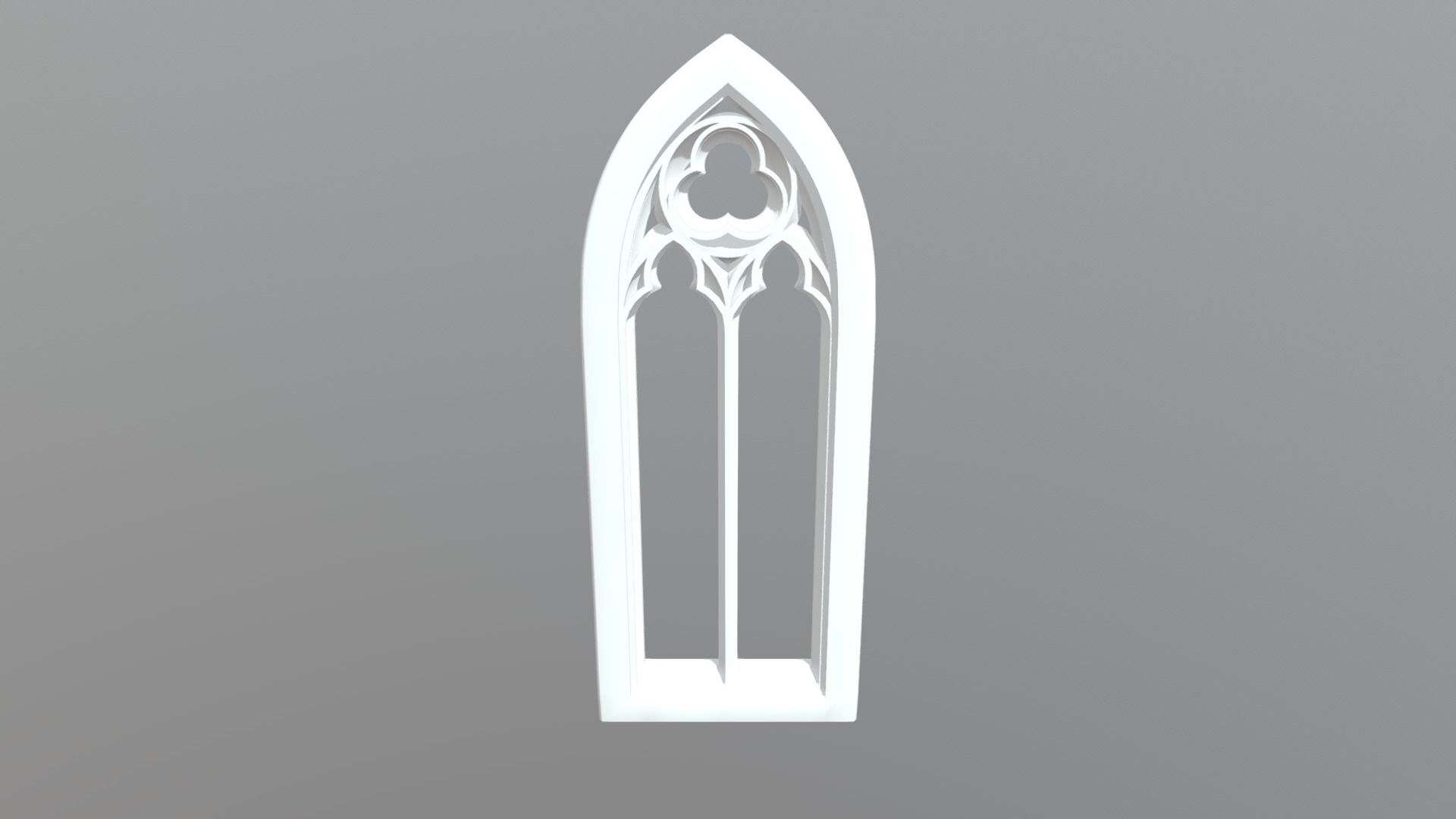 Small Gothic Window 3d model