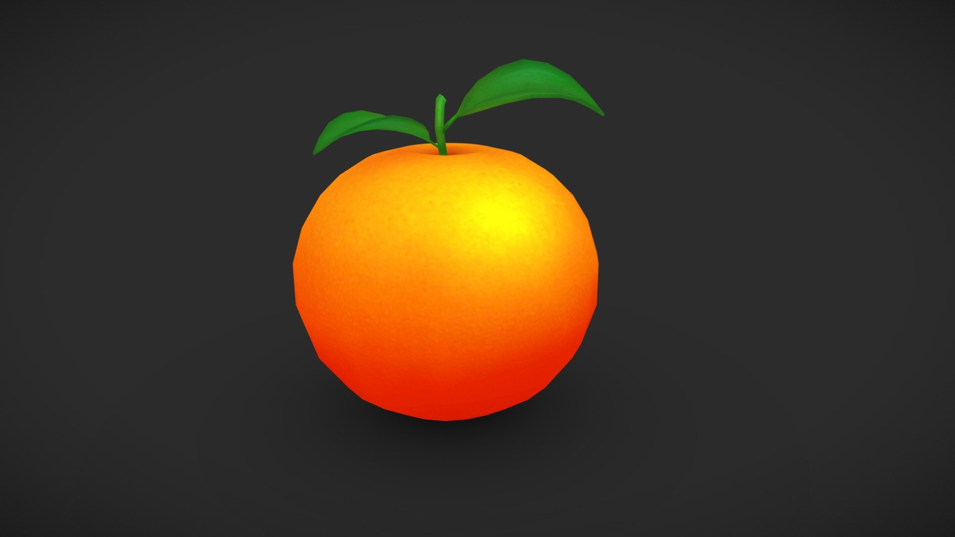 Fruit Demo_01_Orange 3d model