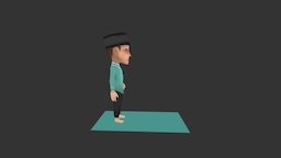 Moslem Boy Lowpoly