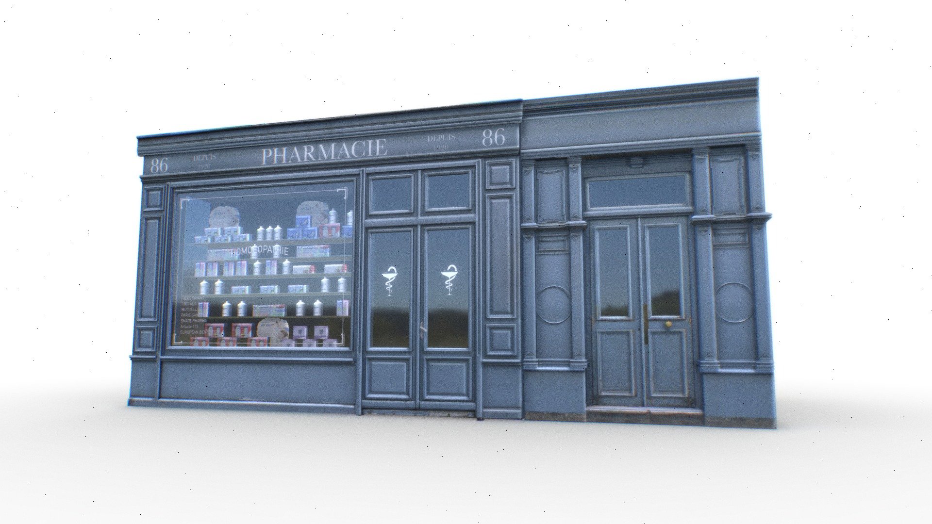 Store Facade 3d model