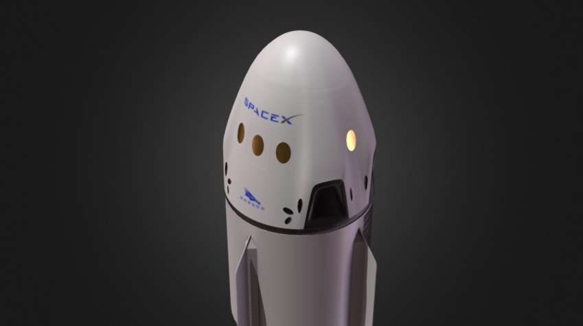 SpaceX Dragon 2 WIP 3d model