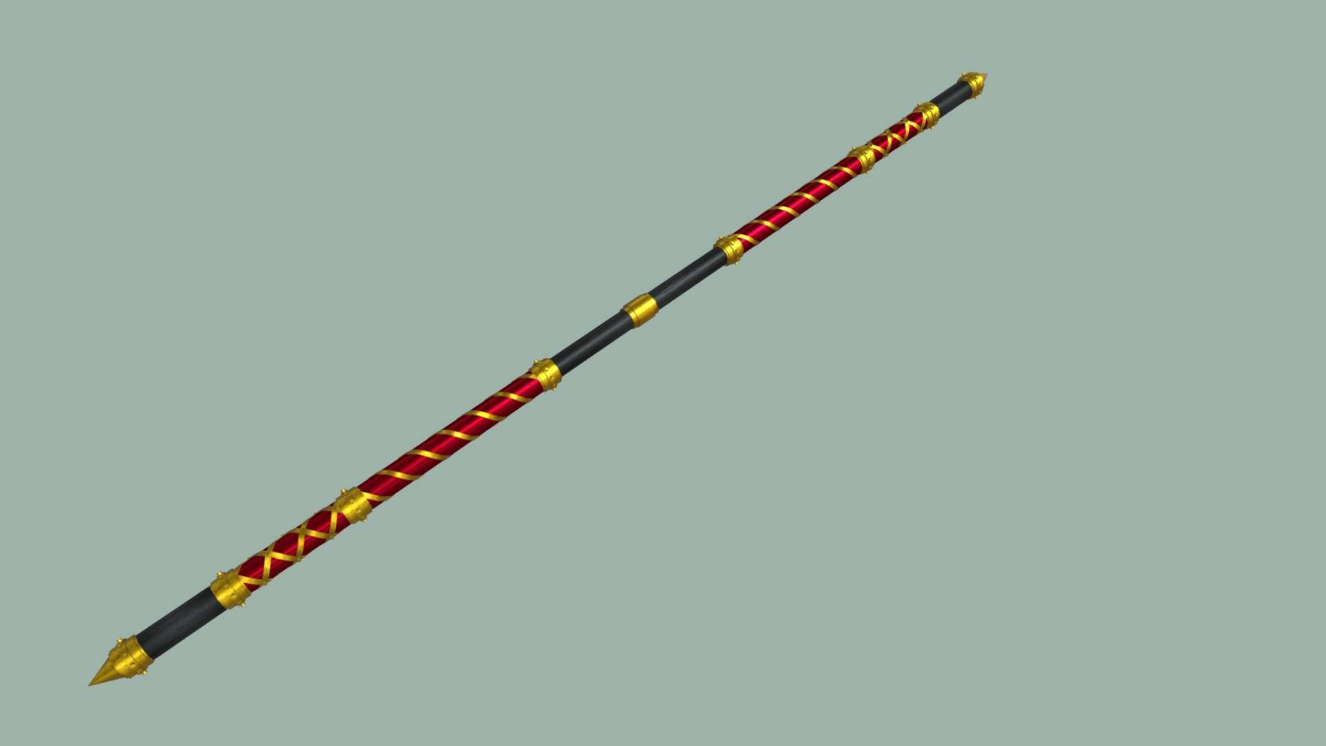 Monk staff 3d model