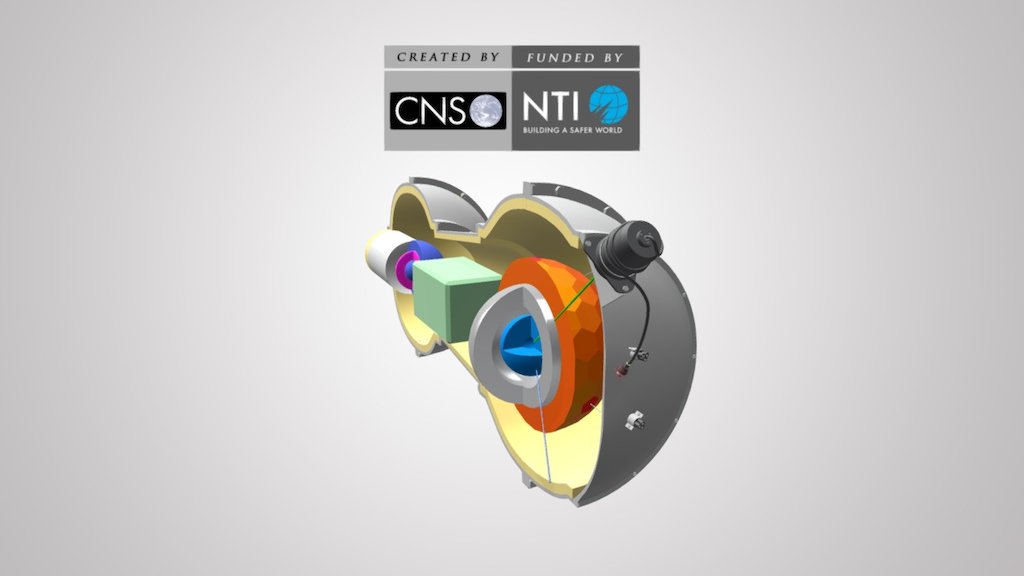 North Korean Thermonuclear Weapon Cutaway 3d model