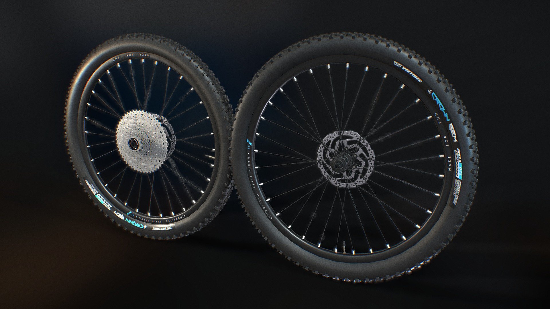 MTB wheels 3d model