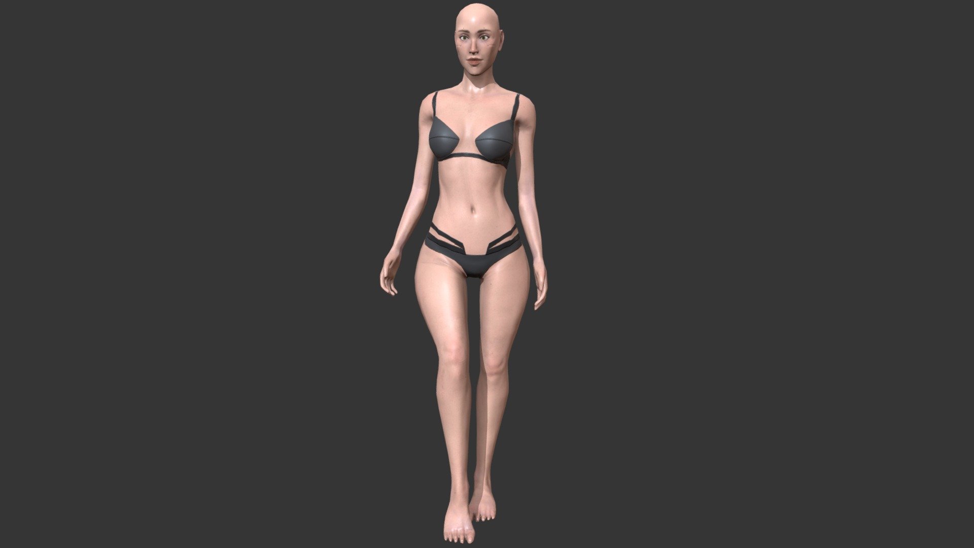 Cyberpunk Girl 3d model