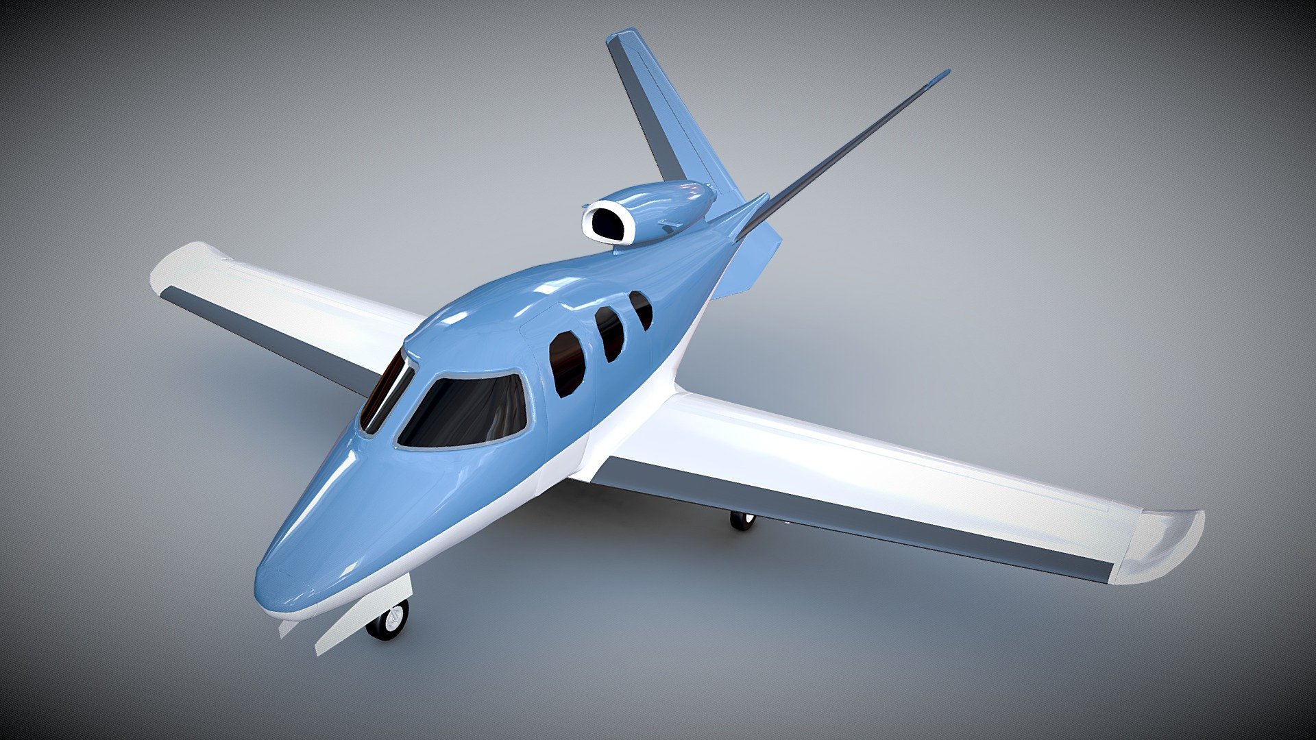 Cirrus private jet 3d model