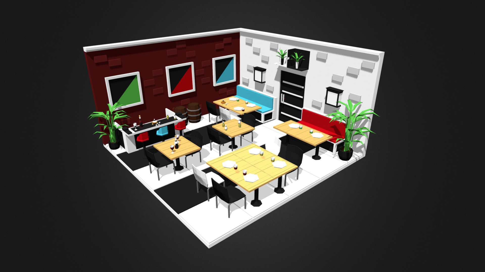 Restaurant 3d model