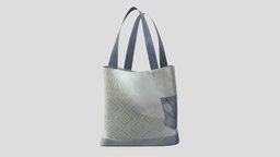 Songket Denim Tote Bag