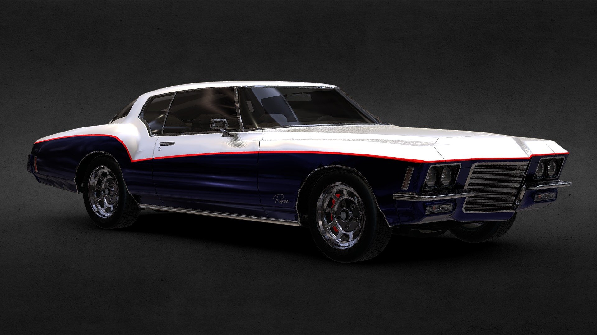 1971 Buick Riviera Custom 3d model