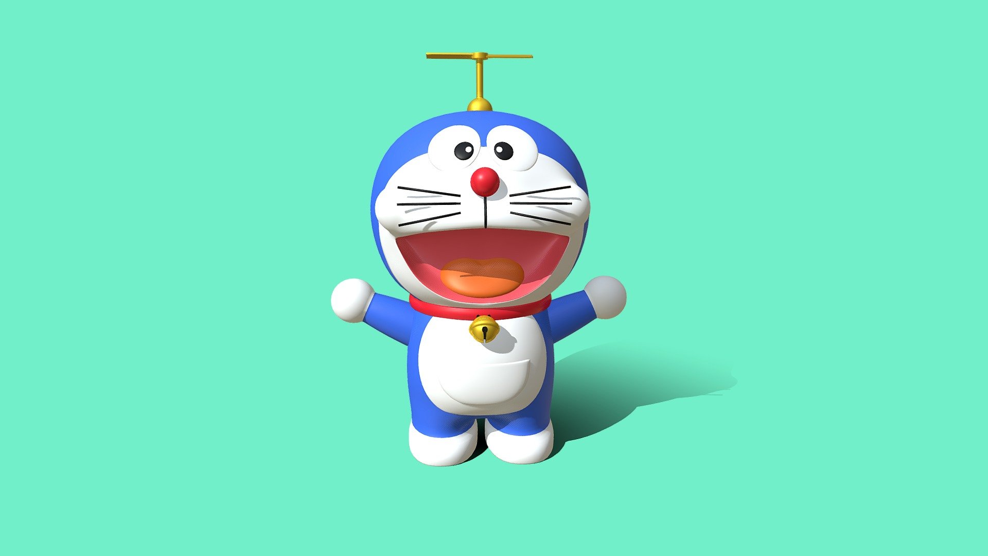 ドラえもん Smiling Doraemon 3d model