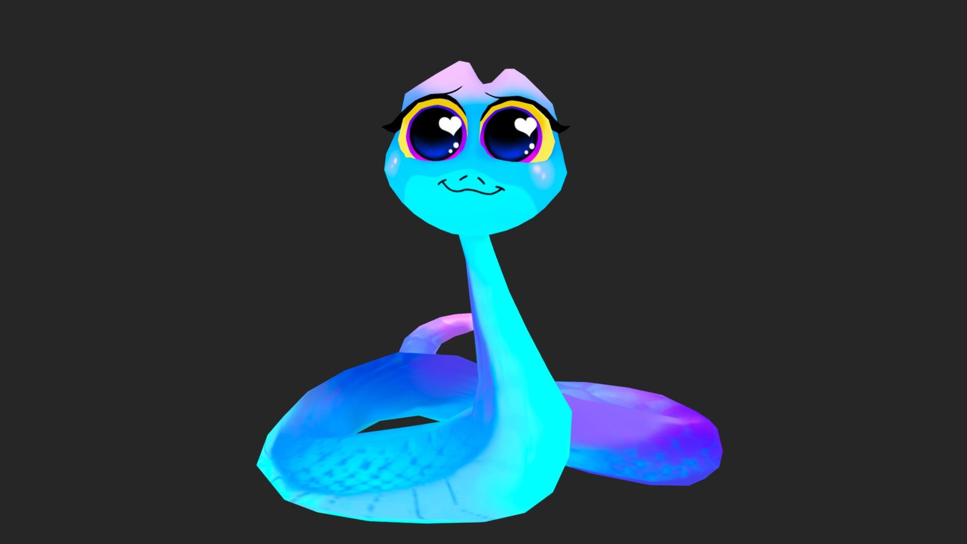 Cute Snake 3d model