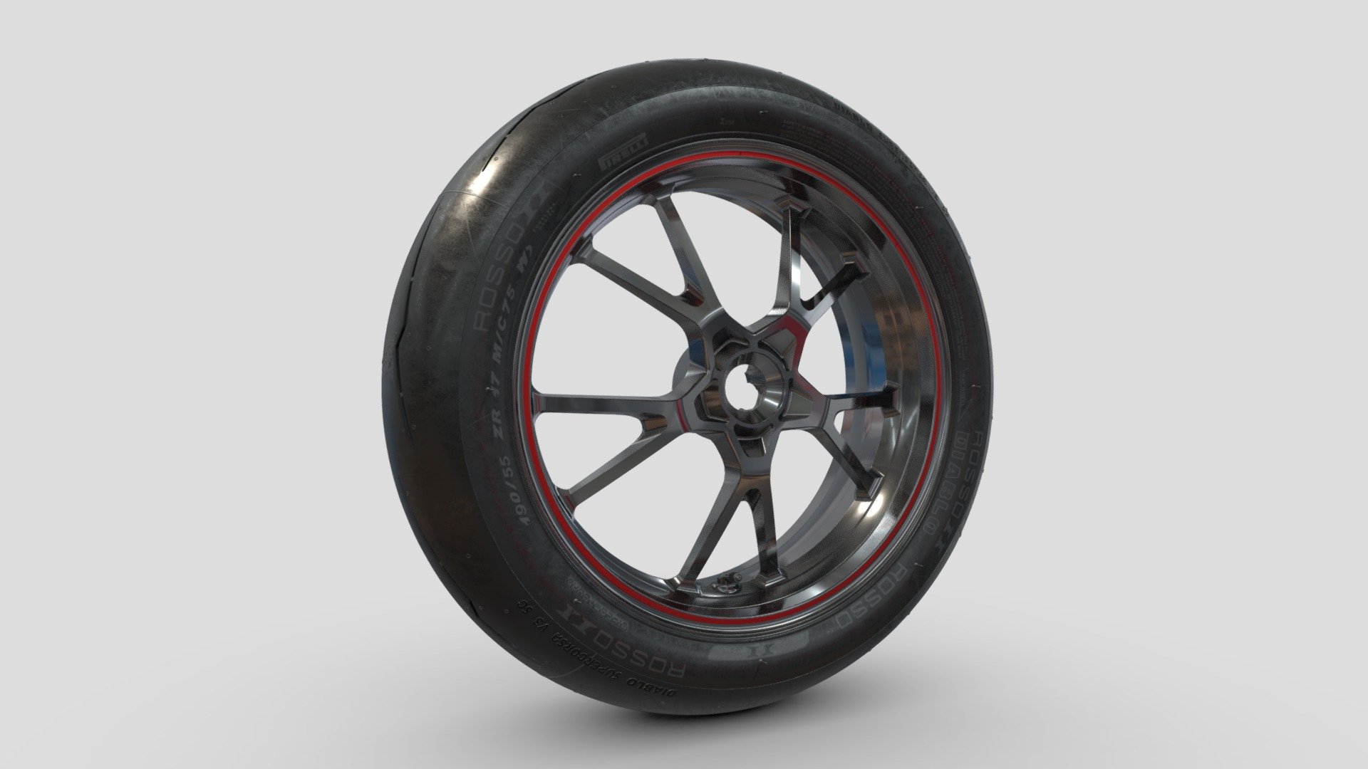 Triumph Tyres: Pirelli Diablo (Rear) 3d model