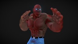 Muscle Man Game Character