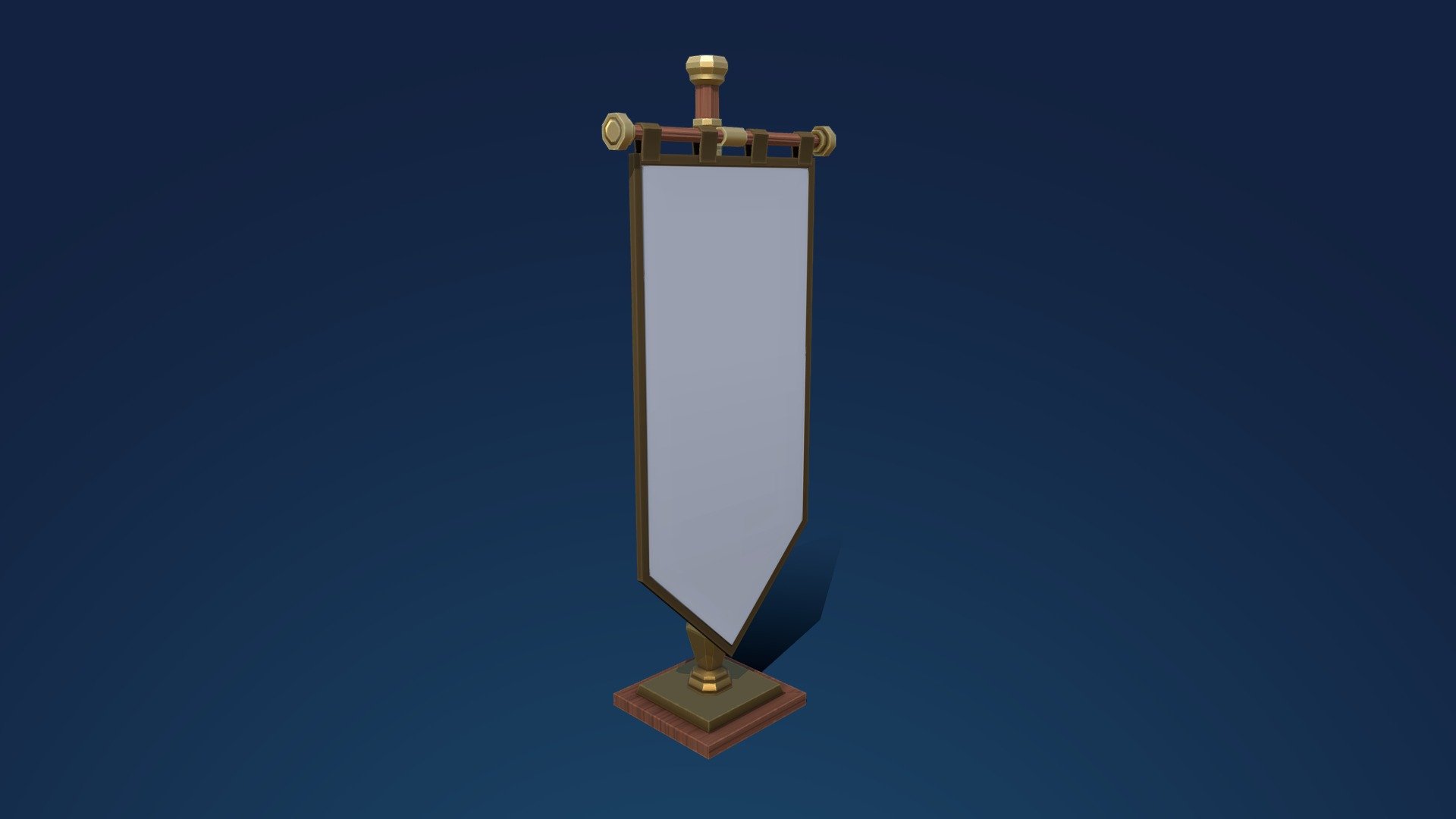 Low Poly Banner/Flag 3d model